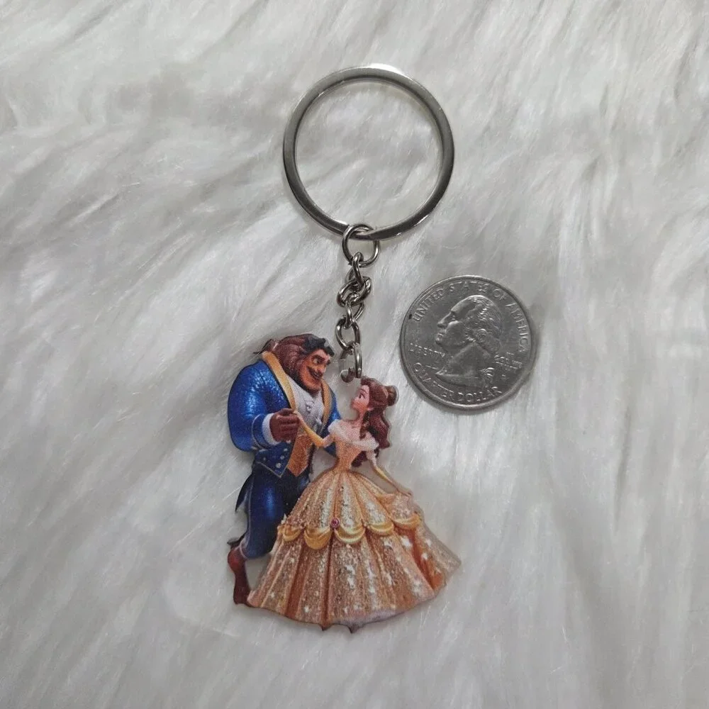 Beauty & the Beast Keychain